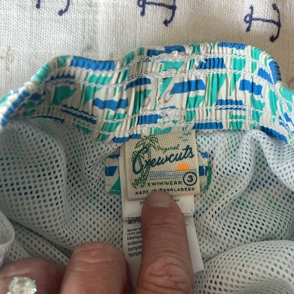 Crewcuts bundle of size 3 boys swim shorts. Great colors. Well worn - Picture 12 of 13